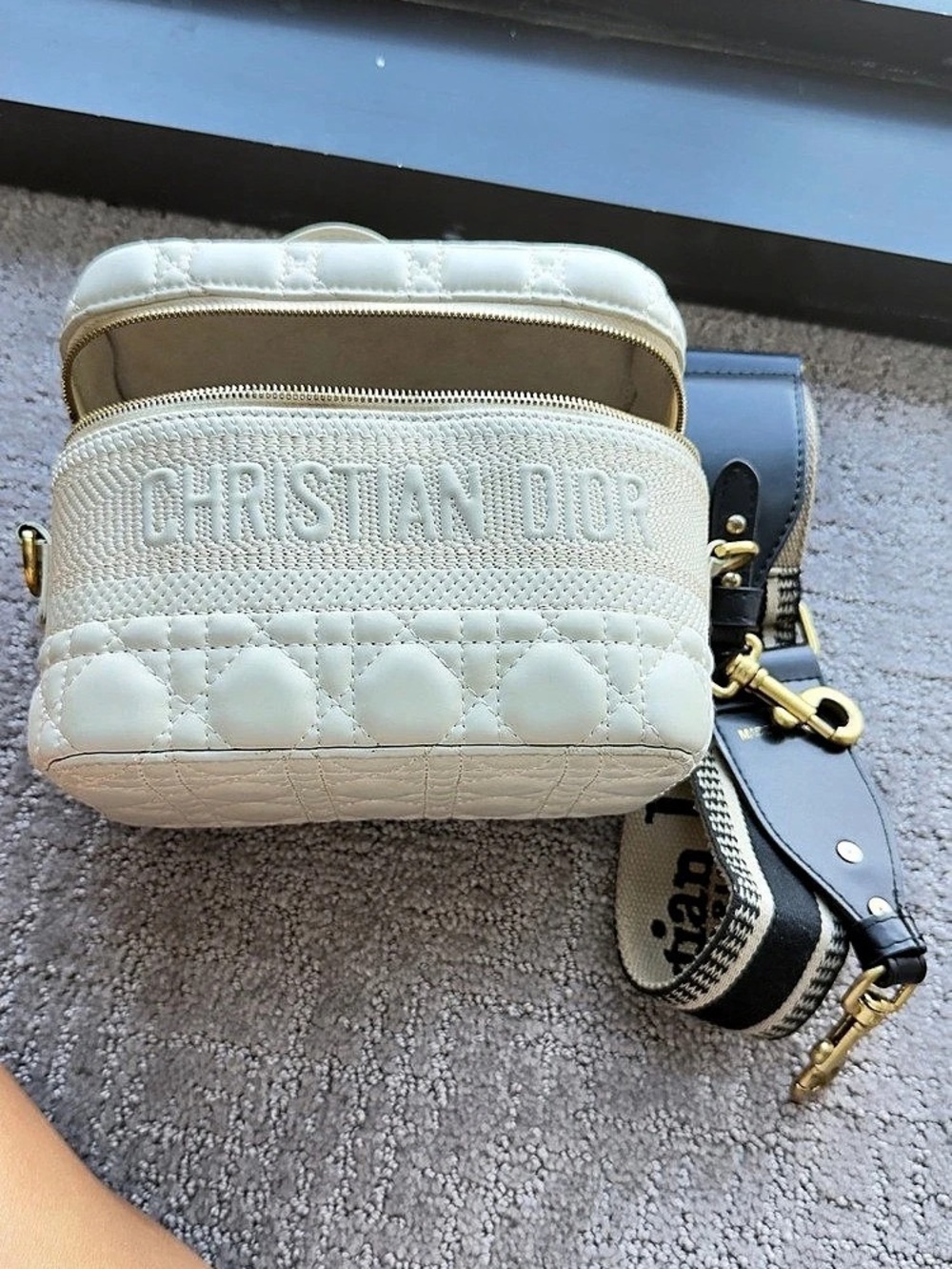 Luxury Vanity Case White Crossbody Bag